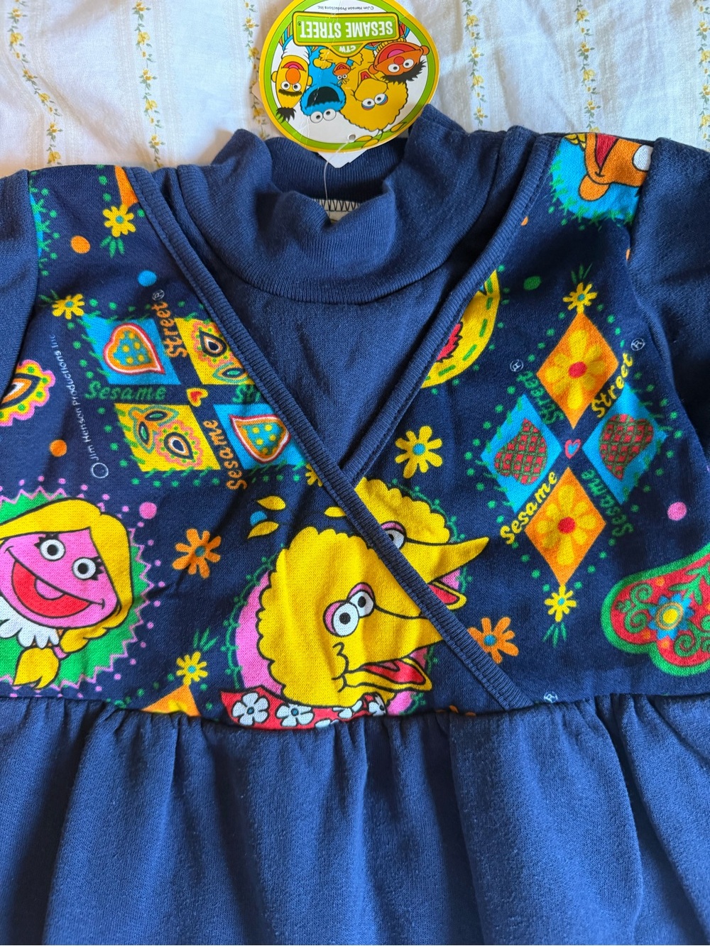 Vintage 1998 Sesame Street Girls Dress NWT Size 6 Big Bird Elmo 90s - Picture 5 of 7